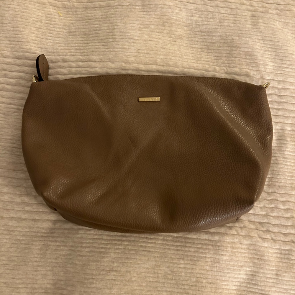 Remi Reid Departure Tote Security‎ Pouch Insert Vegan Leather Brown